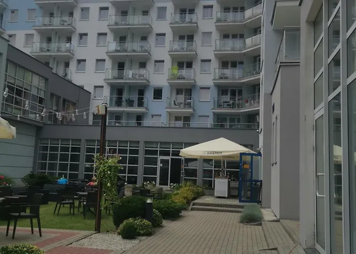Apartament prywatny salon z aneksem kuchennym i sypialnią w hotelu Diva Kołobrzeg