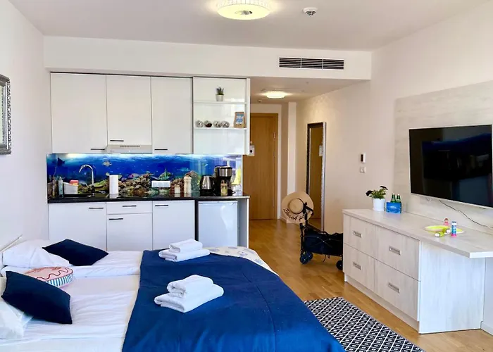 AL-DOM Apartament Seaside z bocznym widokiem na morze i miejscem w hali garażowej Kołobrzeg